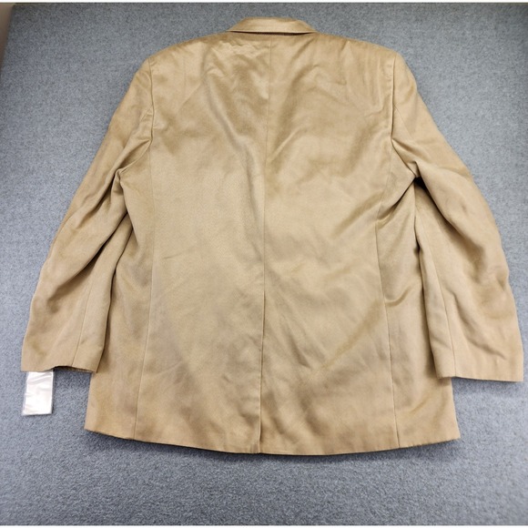 NEW Lauren Ralph Lauren Blazer Men's 46L‎ Long Tan Suede Paisley Lining - Picture 3 of 14